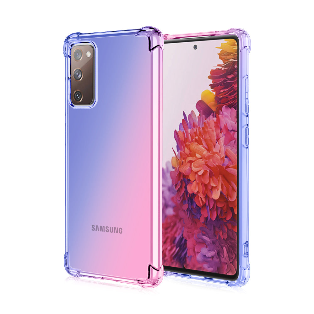 TPU Gradient Anti-Drop Phone Cover Shell for Samsung Galaxy S20 FE/S20 Fan Edition/S20 FE 5G/S20 Fan Edition 5G/S20 Lite - Blue/Pink TPU Gradient Anti-Drop Phone Cover Shell for Samsung Galaxy S20 FE/S20 Fan Edition/S20 FE 5G/S20 Fan Edition 5G/S20 Lite - Blue/Pink